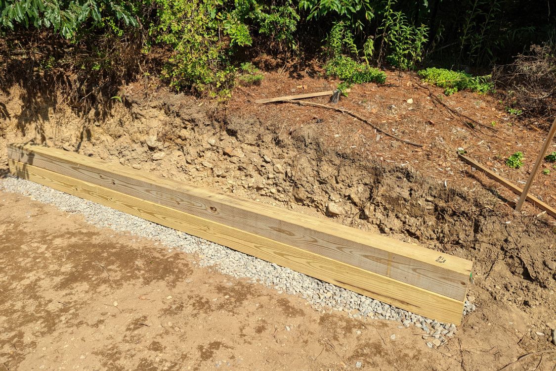 Lumber Over Trench